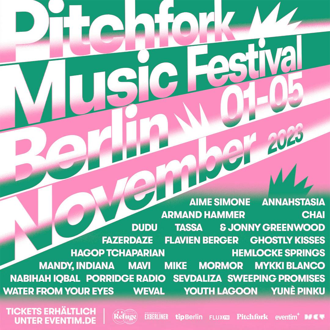 Poster of the Pitchfork musical festival Berlin full lineup